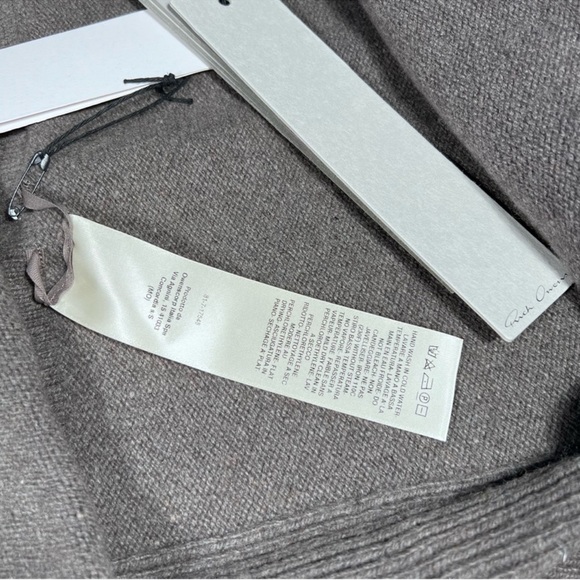 Rick Owens Cashmere Medium Wrap Dust Sweater Cardigan - Picture 10 of 16